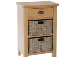 Ramsgate Oak 1 drawer 2 basket unit