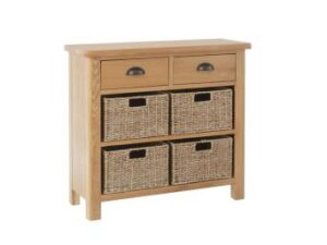 Ramsgate Oak 2 drawer 4 basket unit