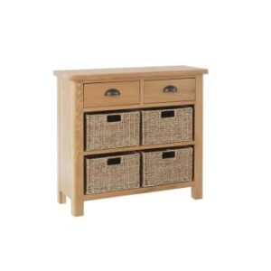 Ramsgate Oak 2 drawer 4 basket unit