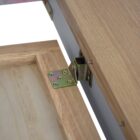 Eastry oak painted 1. 8m refectory butterfly extending dining table