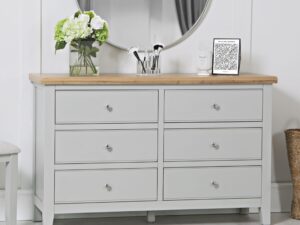 Eastry Oak painted 6 drawer Chest