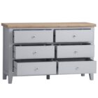 Eastry oak painted 6 drawer chest