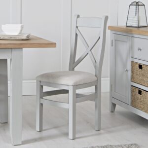 Eastry Oak painted cross back chair