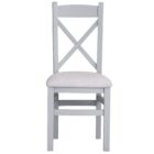 Eastry oak painted cross back chair