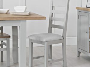 Eastry Oak painted dining chair with ladder back