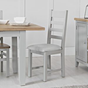 Eastry Oak painted dining chair with ladder back