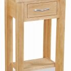 Trinity petite oak telephone table