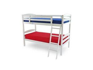 Modeste white bunk bed
