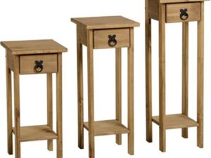 Corona set of 3 plant stands