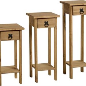 Corona set of 3 plant stands
