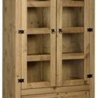 Corona 2 door 2 drawer glass display unit