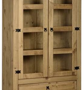 Corona 2 door 2 drawer glass display unit