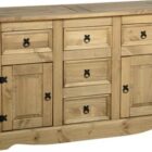 Corona 2 door 5 drawer sideboard