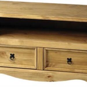 Corona pine 2 drawer TV unit