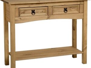 Corona 2 drawer console table