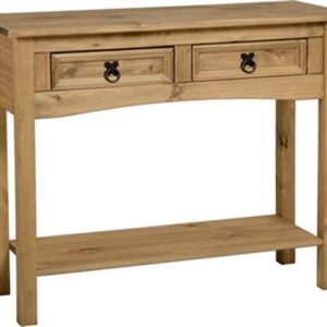 Corona 2 drawer console table