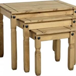 Corona pine nest of 3 tables