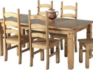 Corona pine 6' dining set