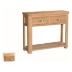Treviso oak large console table Treviso oak large console table