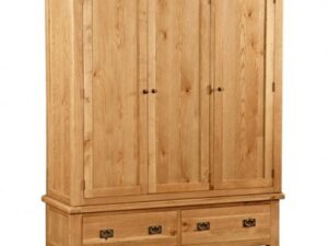 Bergerac Oak  triple wardrobe