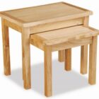 Trinity petite oak nest of 2 tables Trinity petite oak nest of 2 tables