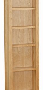Trinity Petite Oak slim bookcase