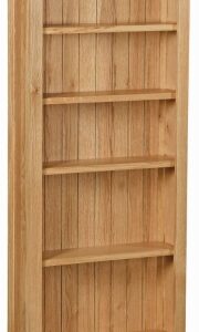 Bergerac Petite Oak large bookcase