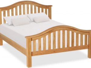 Bergerac Oak curved bedframe