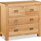 Bergerac oak 2+2 drawer chest Bergerac oak 2+2 drawer chest