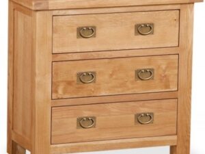Bergerac Oak 3 drawer chest