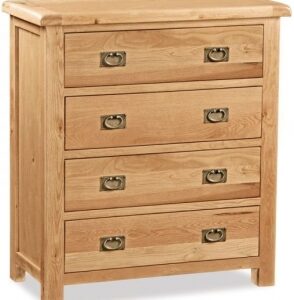 Bergerac Oak 4 drawer chest