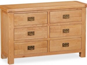 Bergerac Oak 6 drawer chest