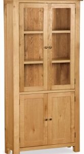 Bergerac Oak  display cabinet