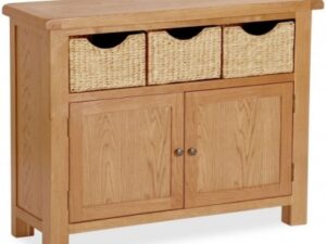 Bergerac Oak  sideboard with baskets