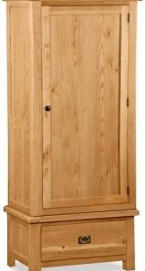 Bergerac Oak single wardrobe