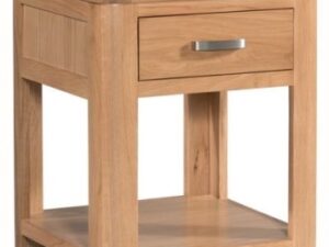 Treviso Oak end table with drawer