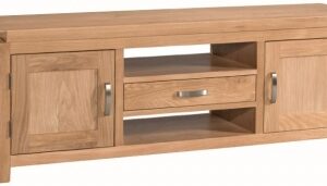 Treviso Oak wide TV unit