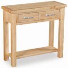 Trinity petite oak console table Trinity petite oak console table
