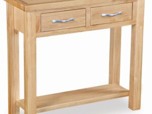 Trinity Petite Oak console table