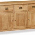 Bergerac petite oak large sideboard Bergerac petite oak large sideboard