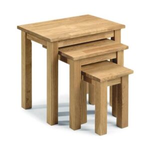 Coxmoor Oak nest of 3 tables