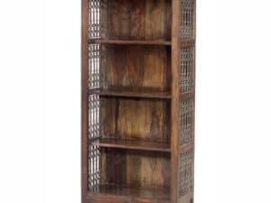 jali bookshelf with 2 drawers