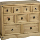 Corona 9 drawer merchant chest