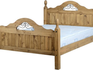 Corona scroll 4'6 bedframe