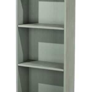 Corona Greywash tall narrow bookcase