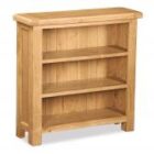 Bergerac oak low bookcase