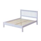 Corona white wash 4'6 bedframe Corona white wash 4'6 bedframe