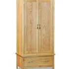 Trinity petite oak gents wardrobe Trinity petite oak gents wardrobe