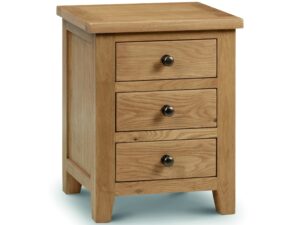 Marlborough Oak 3 drawer bedside