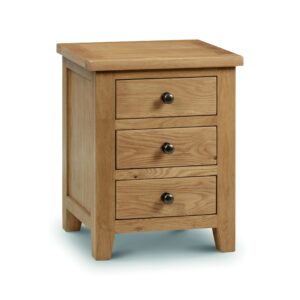 Marlborough Oak 3 drawer bedside